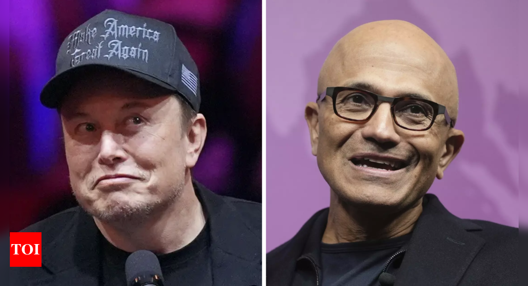 'I am good for my $80 billion': Satya Nadella responds to Elon Musk's 'they don't have money' remark - The Times of India