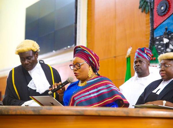 JUST IN: Lagos Assembly swears in first female speaker, Meranda