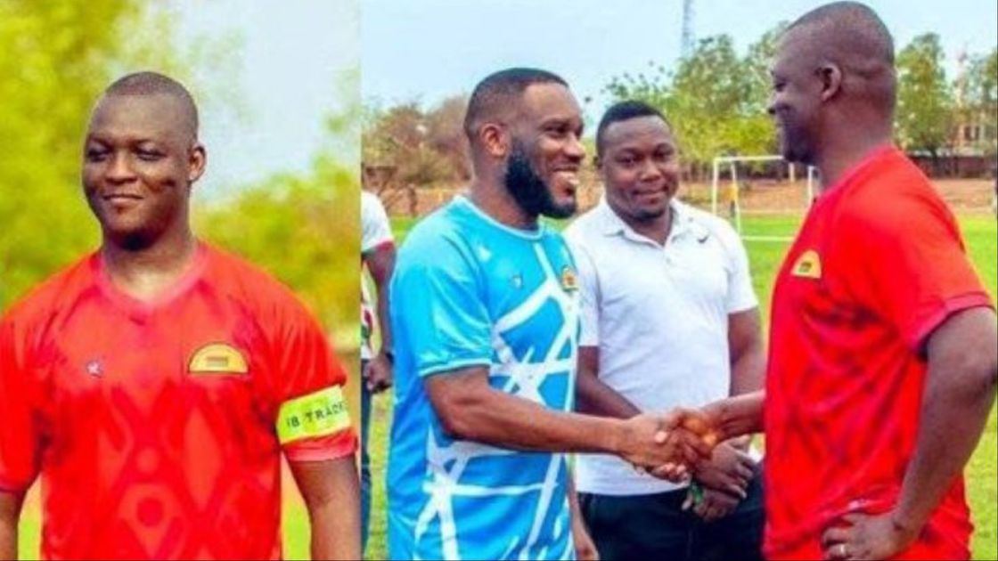 Okocha features with Burkina Faso President Ibrahim Traoré at charity game