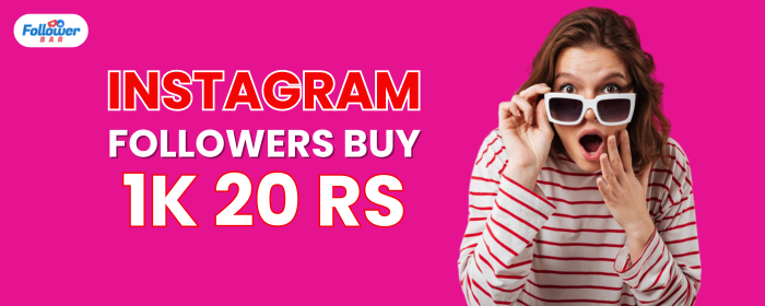 Instagram Followers Buy 1K 20 Rs - Real, Safe & Fast Delivery