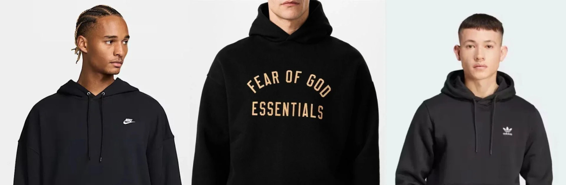 Black Essentials Hoodie Cover Image