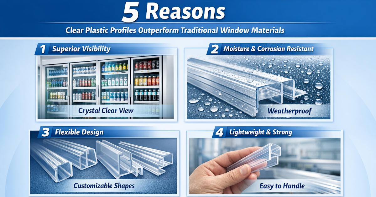 5 Reasons Clear Plastic Profiles Outperform Traditional Window Materials