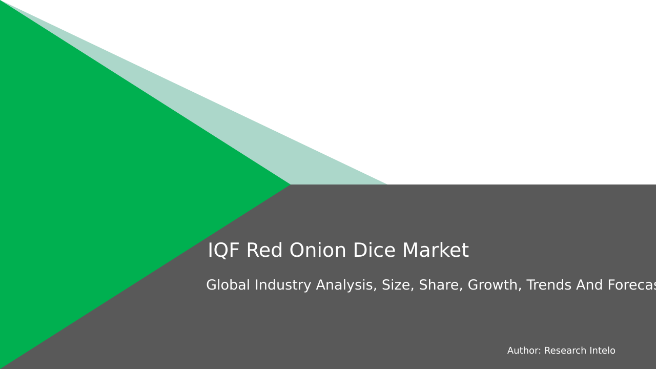 IQF Red Onion Dice Market Research Report 2033